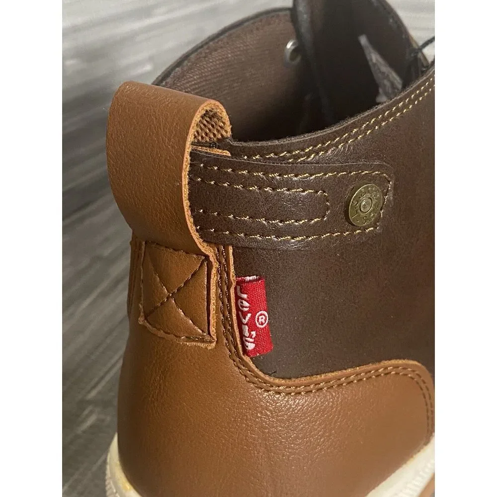 Levi's Mens Atwater Burnish BT Lace Up Boots‎ Brown/Tan Size 8